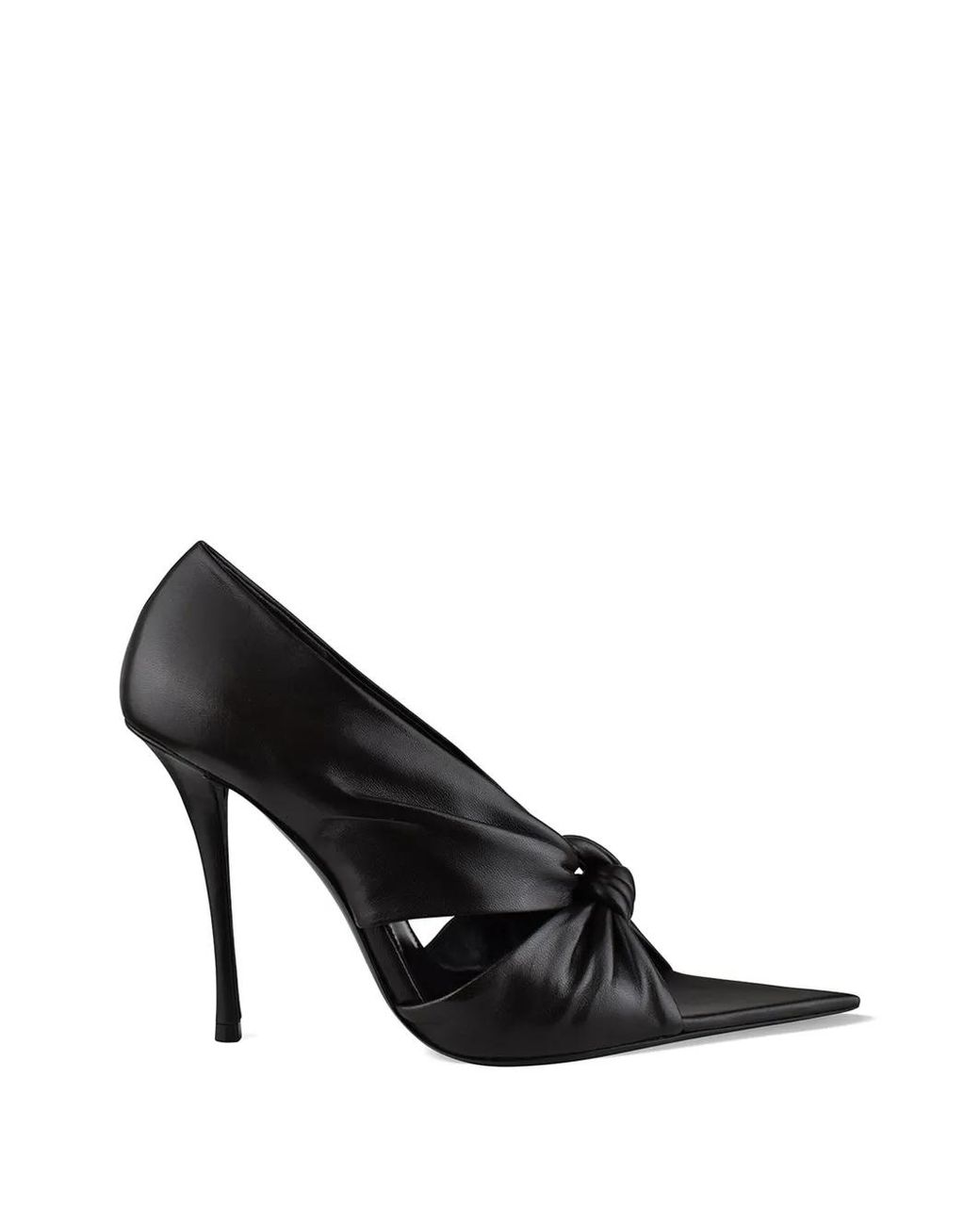 Saint Laurent Black Malika Tied-Strap Sandals