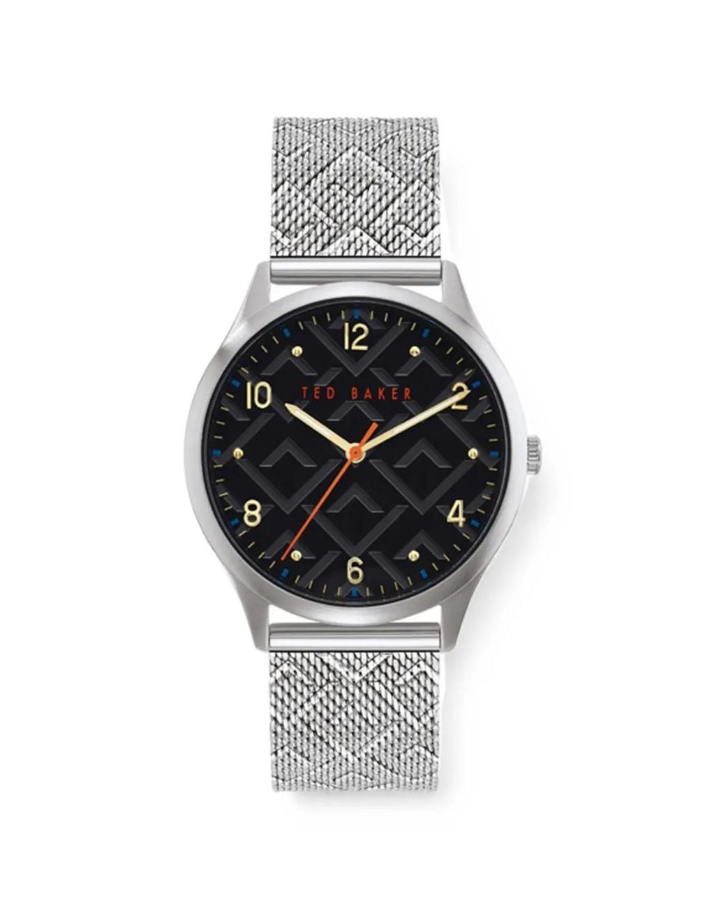 Ted Baker Black Round-Case 42Mm Watch for men