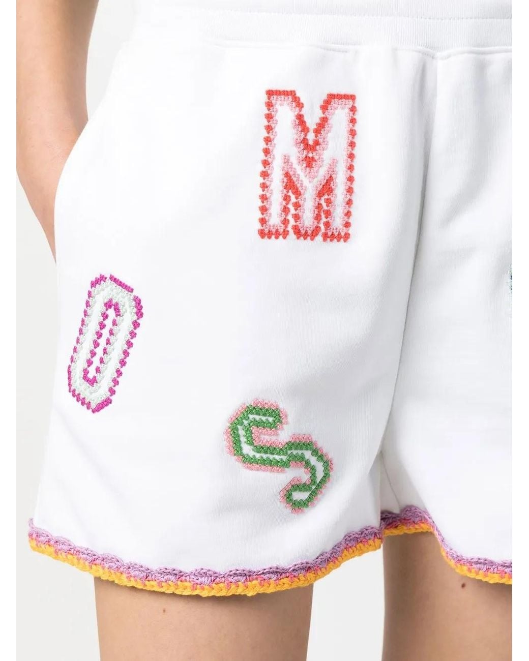 Moschino White Bermuda Shorts