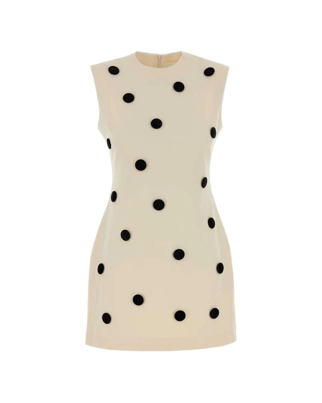 D'Estree Natural Carole Polka Dot Mini Dress