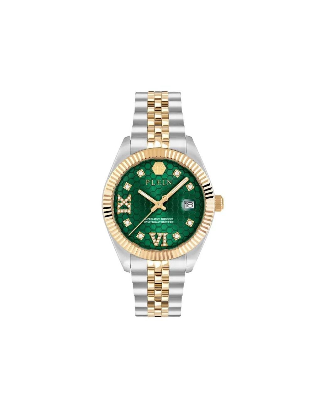 Date Superlative 34Mm di Philipp Plein in Green
