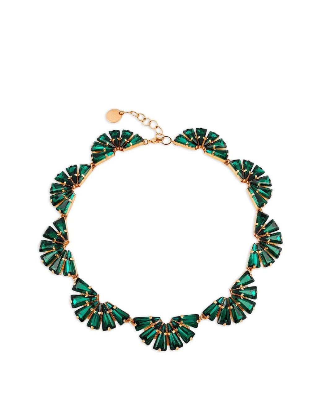 Anton Heunis Green Afrodita Crystal-Embellished Necklace