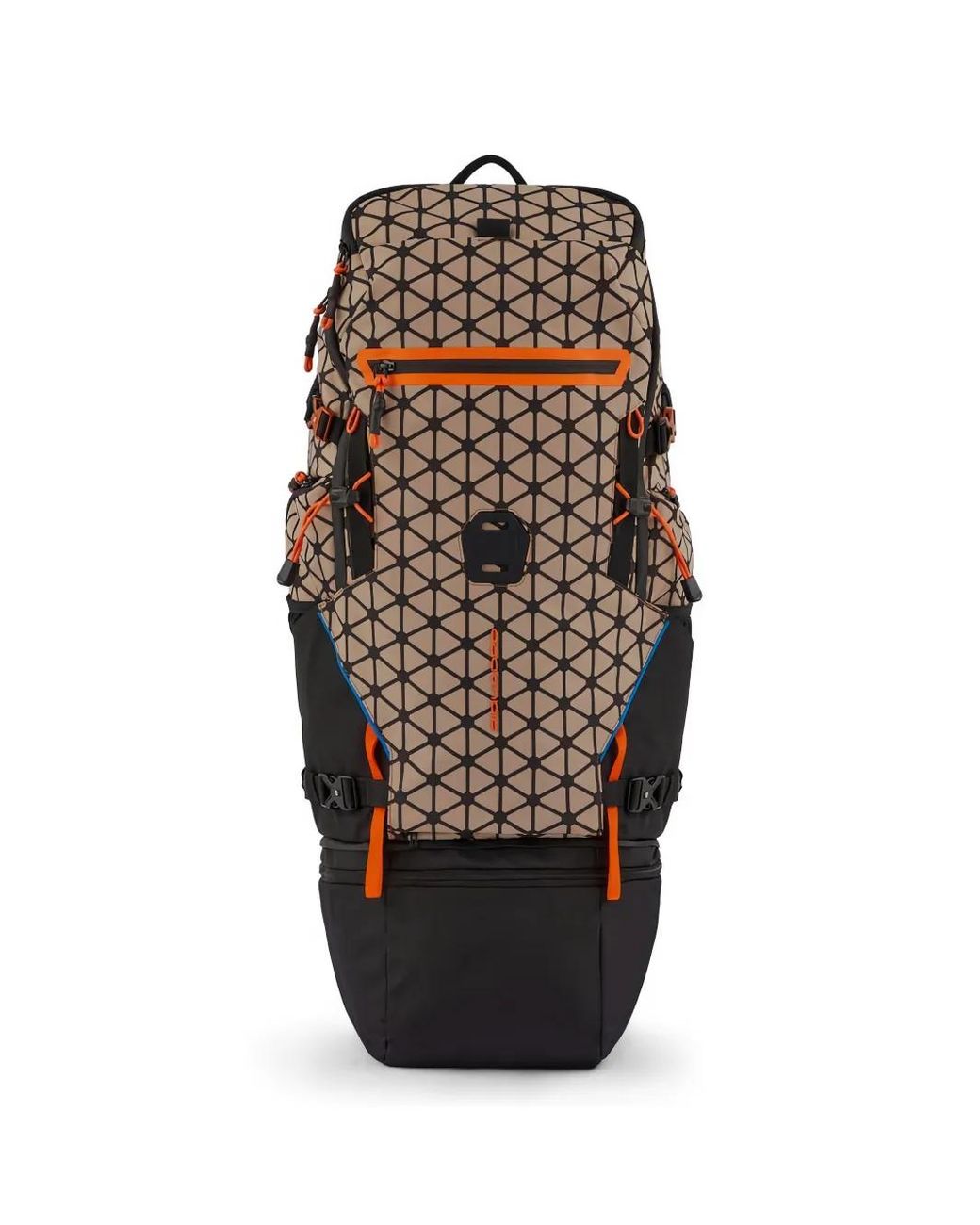 Piquadro Natural Hexagon-Print Backpack