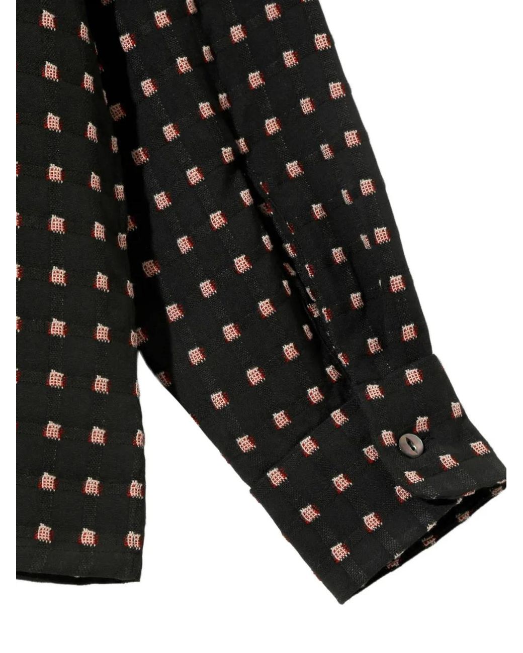 Needles Black Dobby-Square Shirt for men