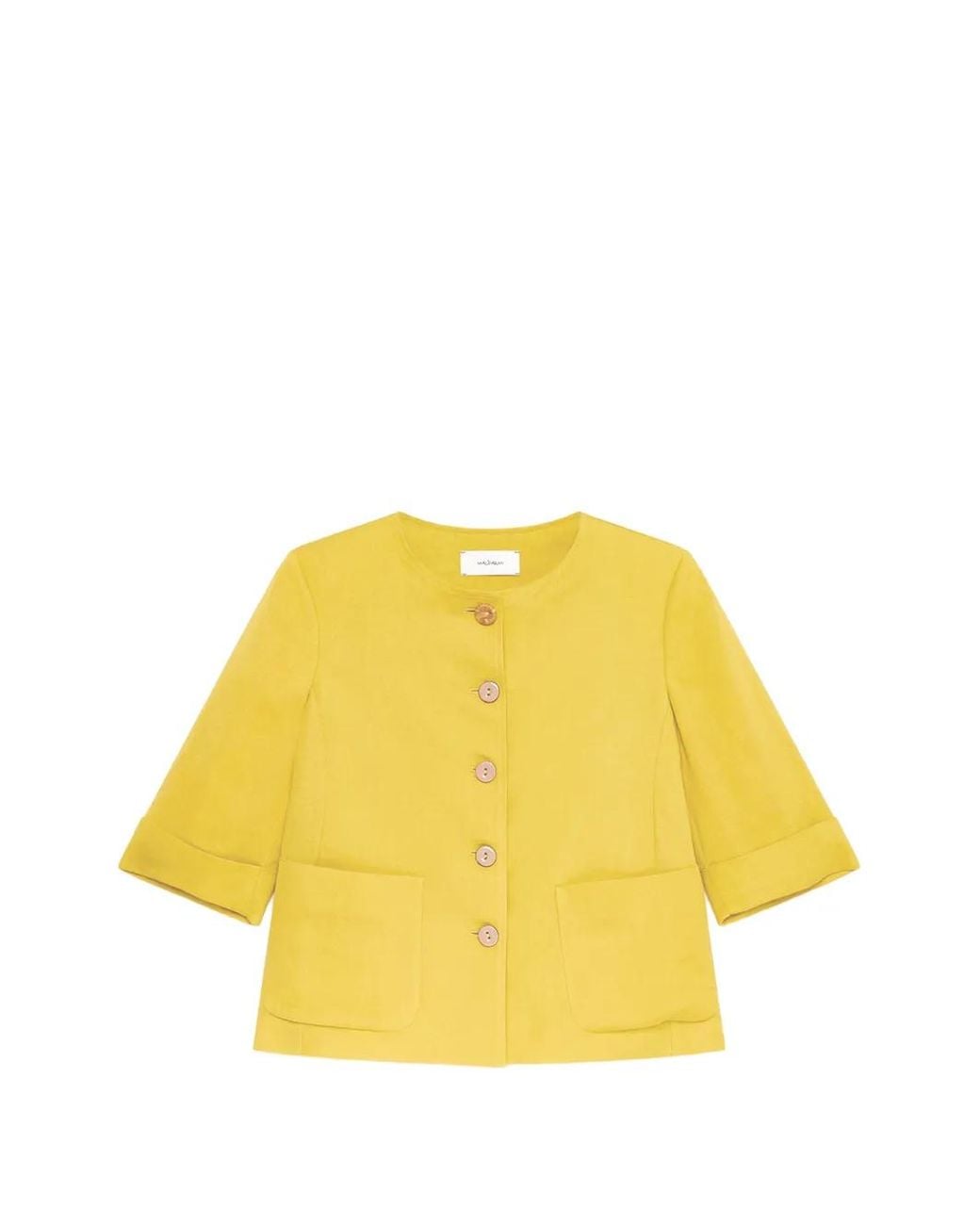 Maliparmi Yellow Jacke Mit Knöpfen