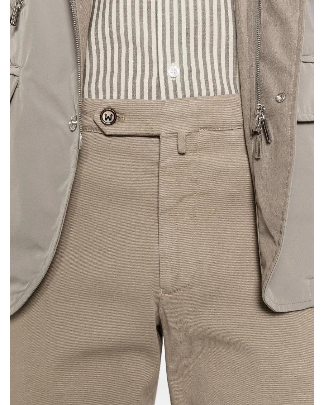 Berwich White Chino Trousers for men
