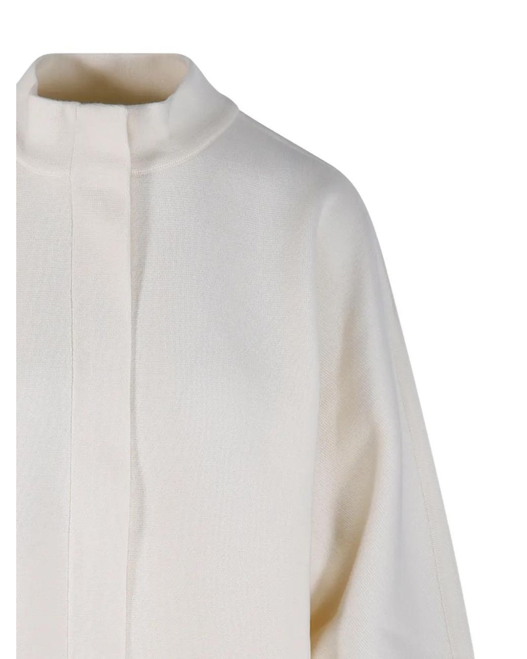 Jersey Con Cuello Alto Max Mara de color White