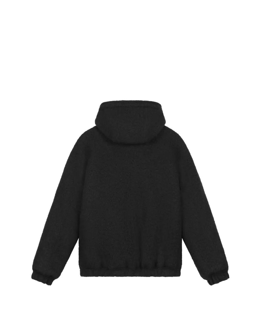 Arte' Black Zip-Up Jacket for men