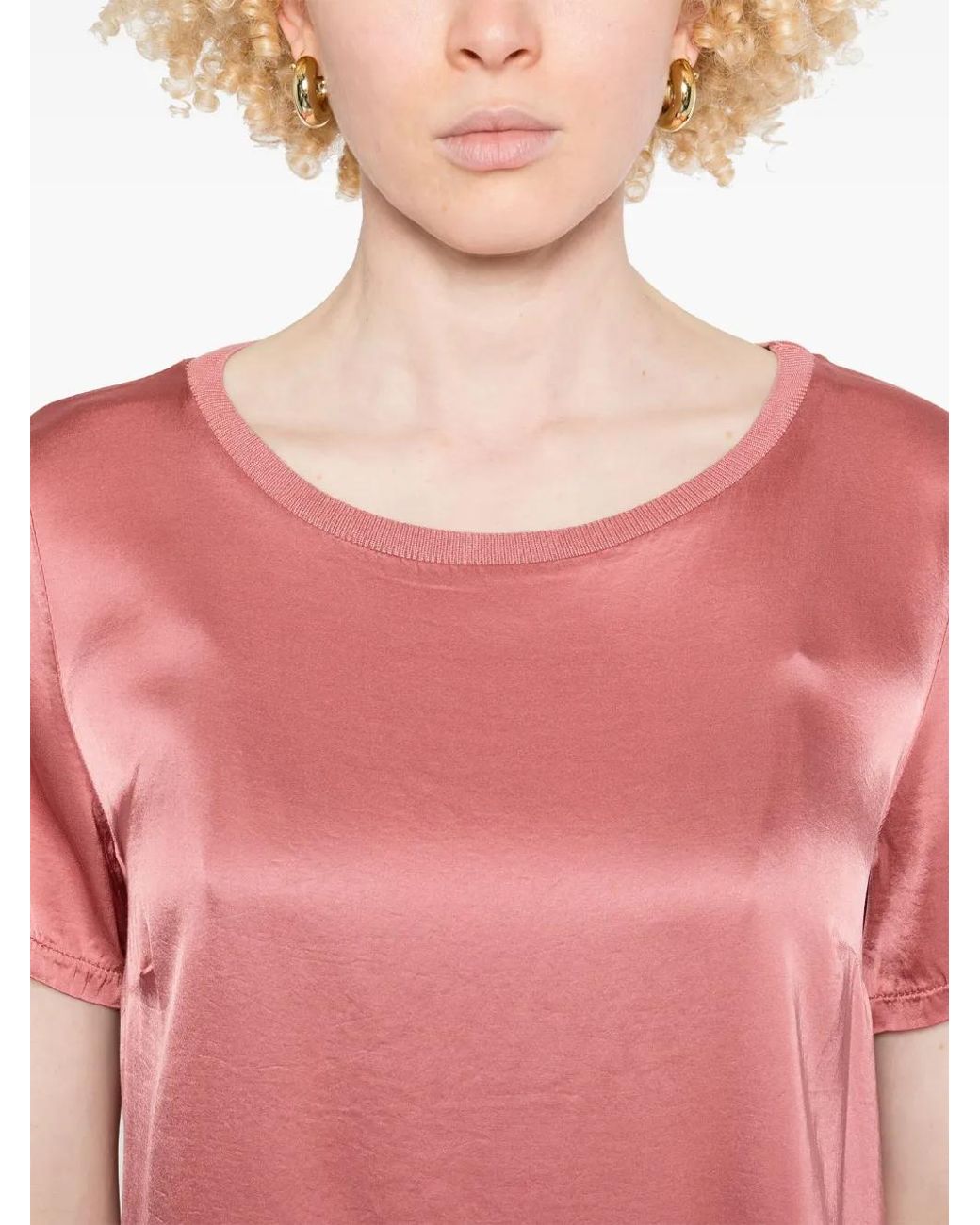 Daniele Fiesoli Pink Satined T-Shirt