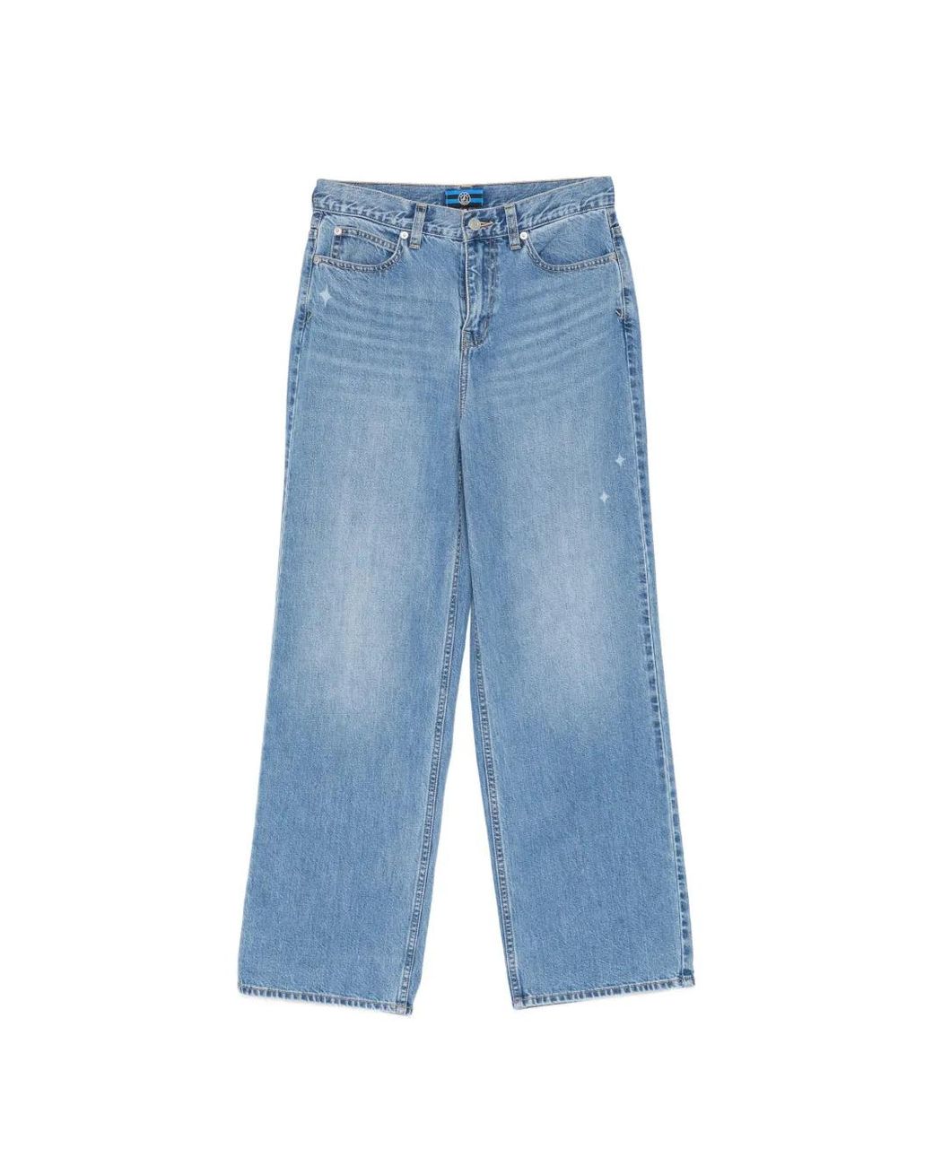 SPORT b. by agnès b. Blue Logo-Embroidered Jeans