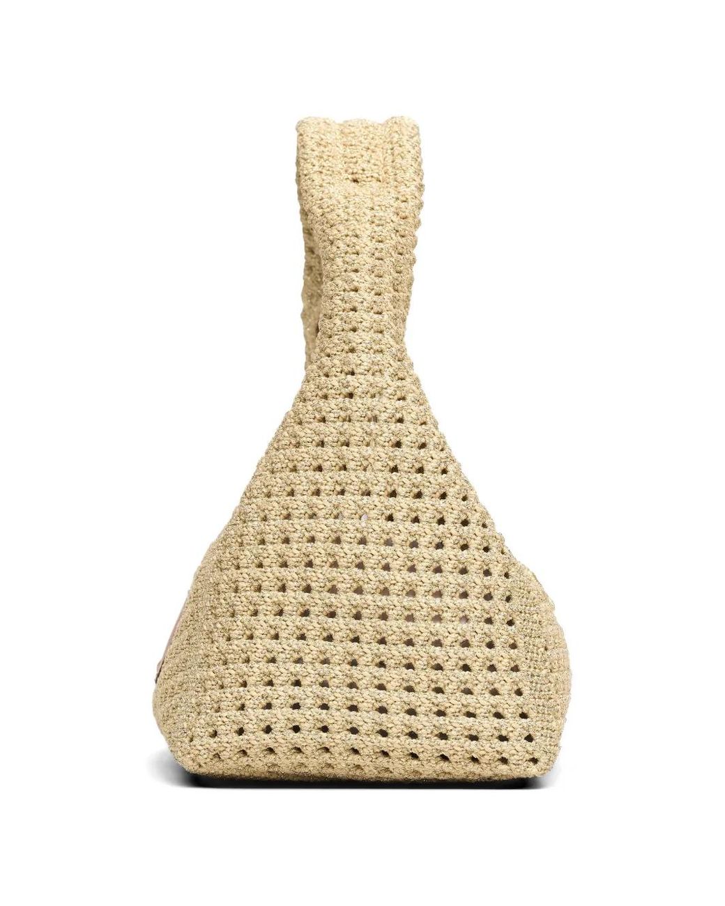 Marc Jacobs Metallic The Crochet Mini Sack Bag