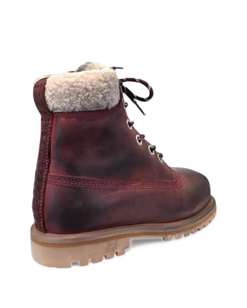 PDF Purple Strada Giga Shearling-Trim Lace-Up Boots for men