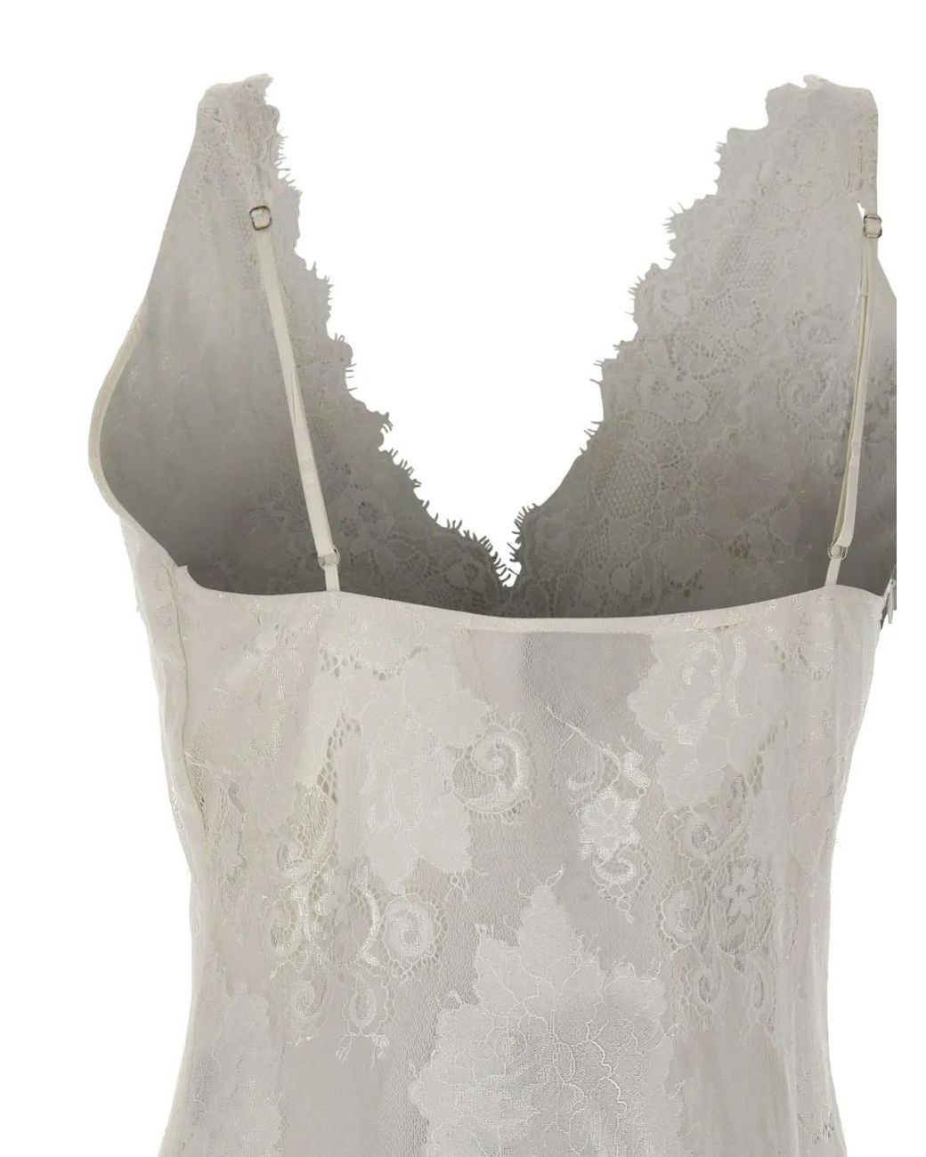Herskind Gray Lace-Panelled Bodysuit