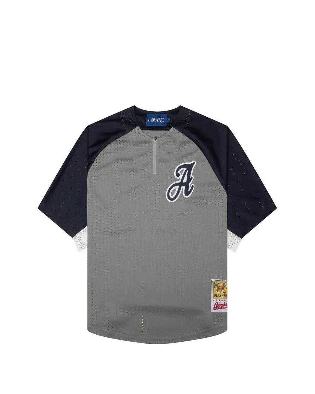 AWAKE NY Blue Mesh Zip-Fastening T-Shirt for men
