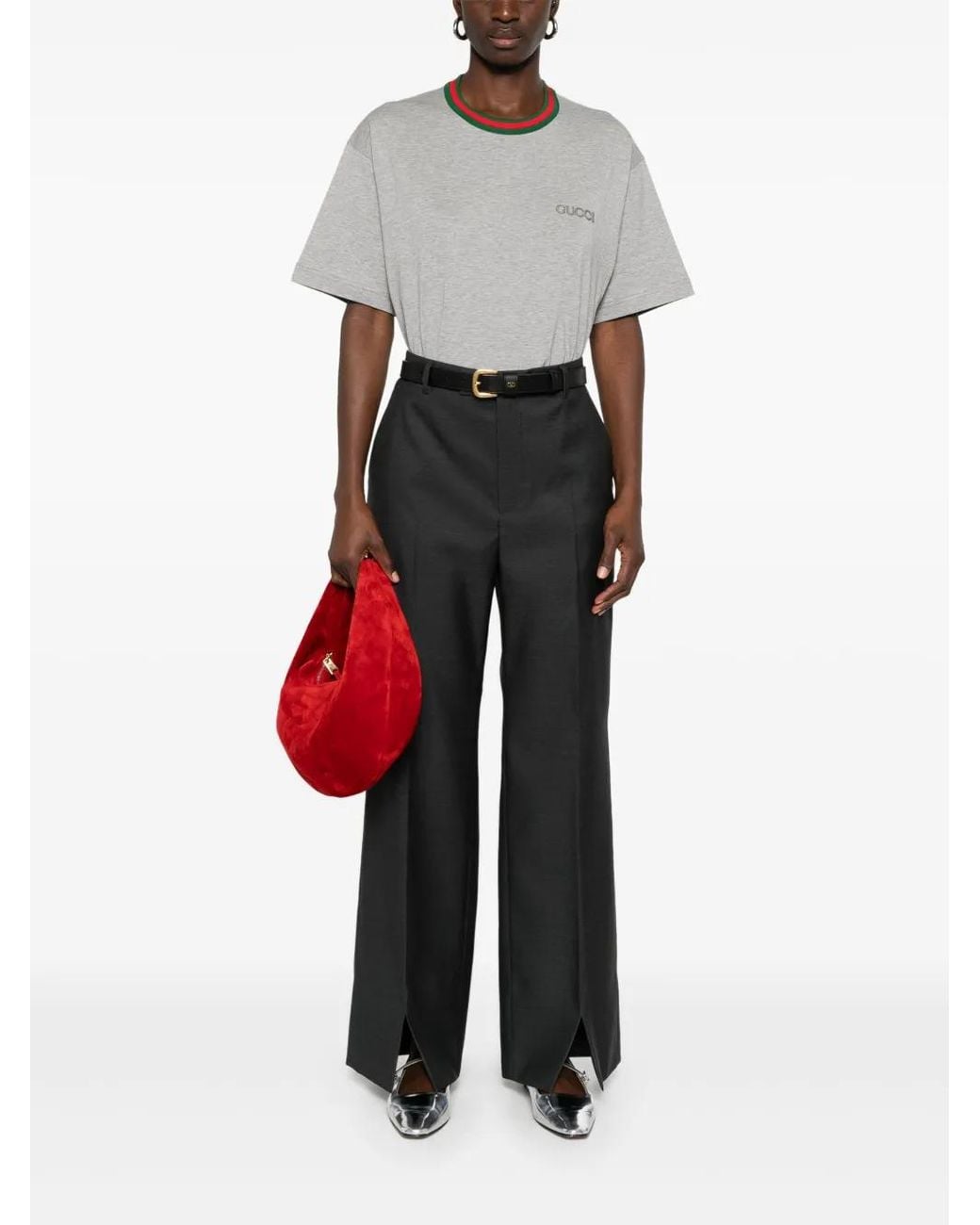 Gucci Gray Wool Trousers