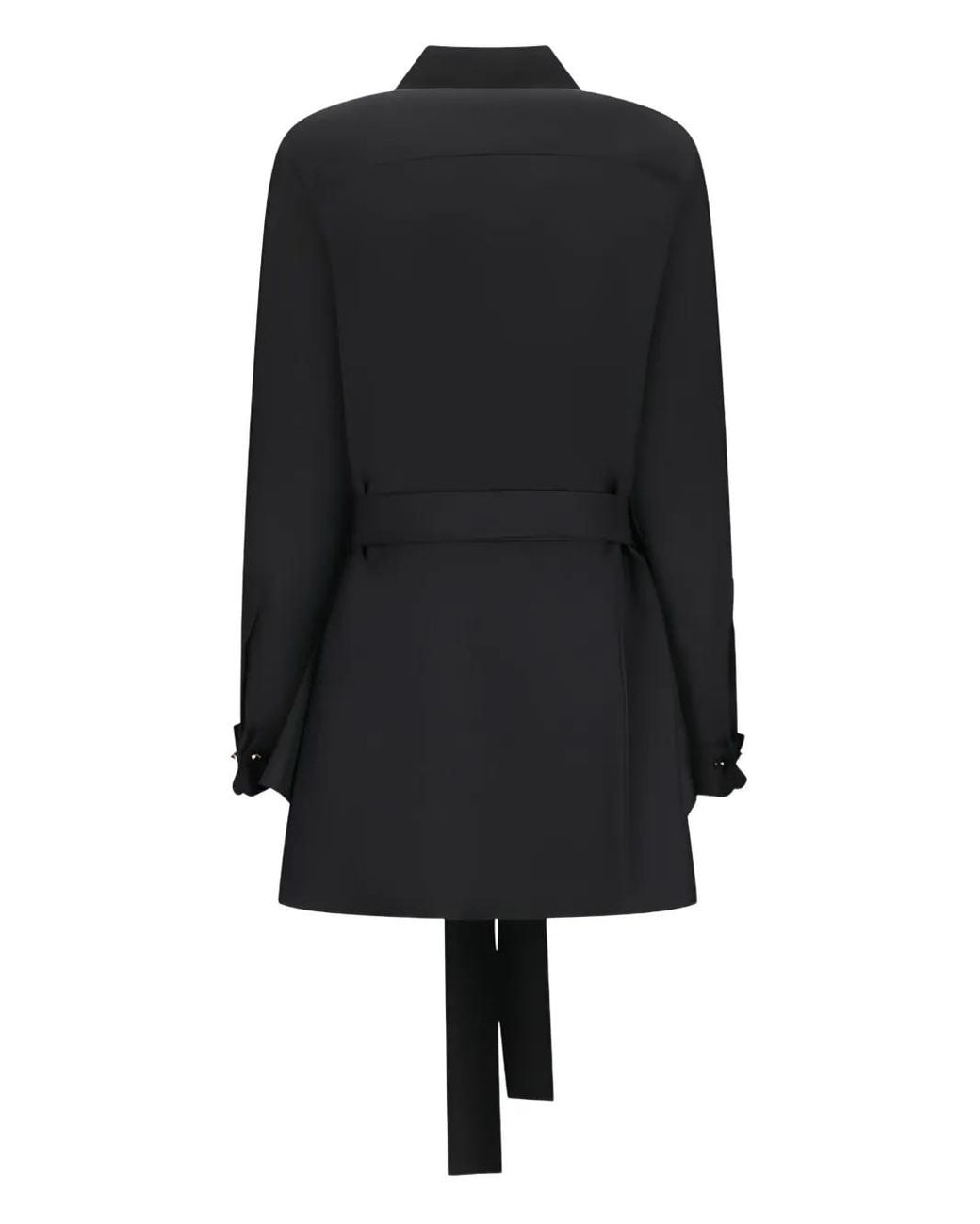 Loewe Black Belted Silk Blouse