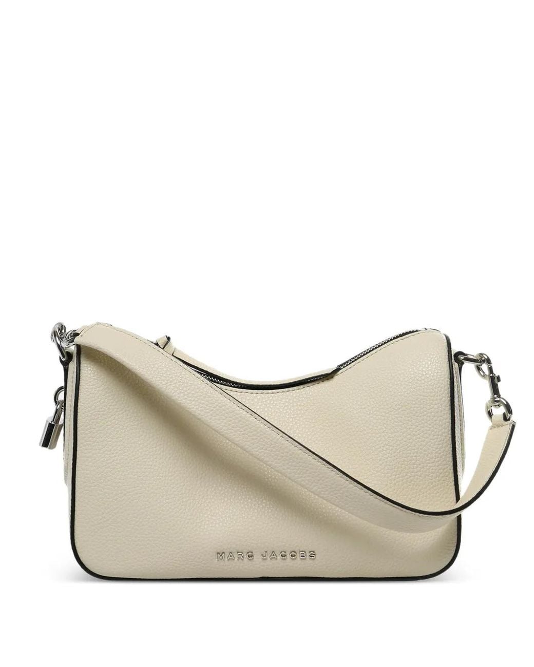 Marc Jacobs Natural Sac Porté Épaule À Plaque Logo
