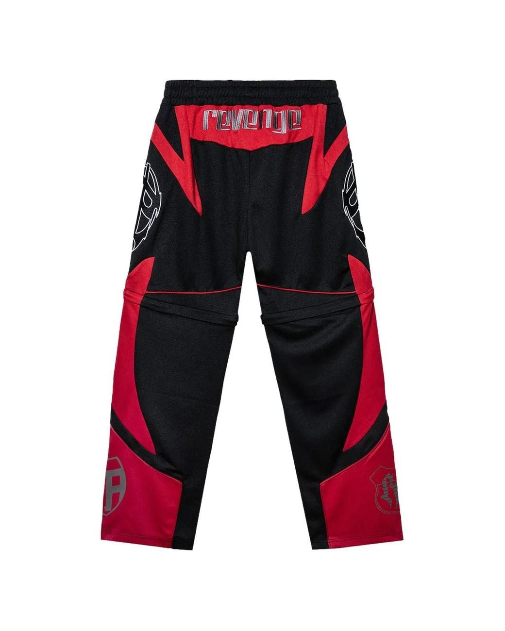 Logo Patch Racer REVENGE Racer Patch Convertible Track Pants in Red for Men | Lyst