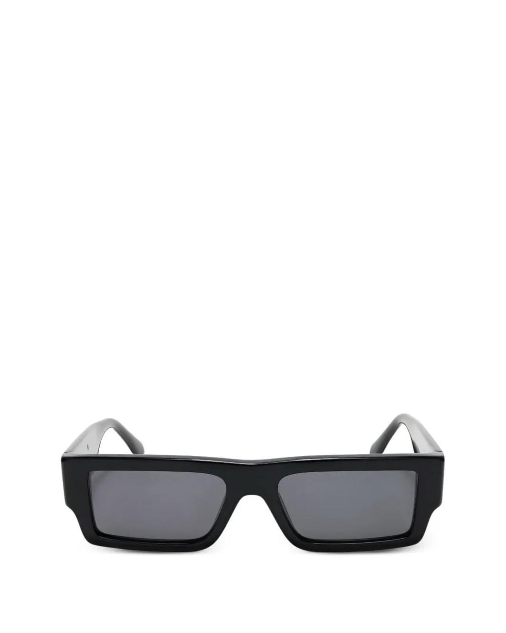 Palm Angels Black Belvedere Rectangle-Frame Sunglasses
