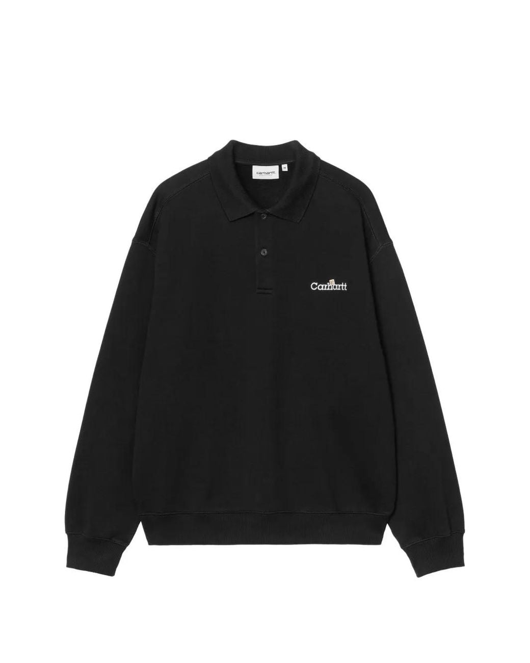 Carhartt Black Wip Label Polo Sweatshirt for men