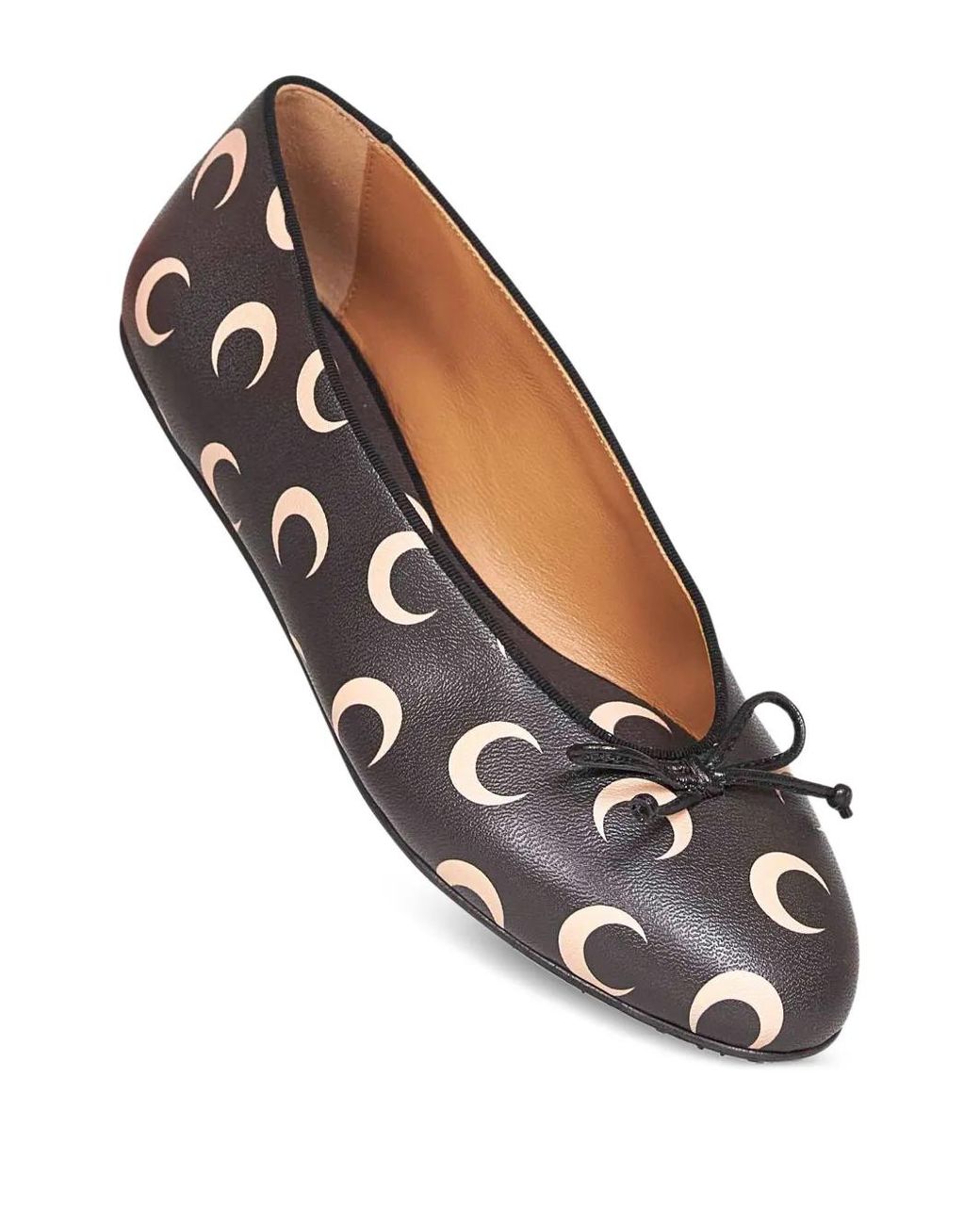 MARINE SERRE Gray Flat Shoes