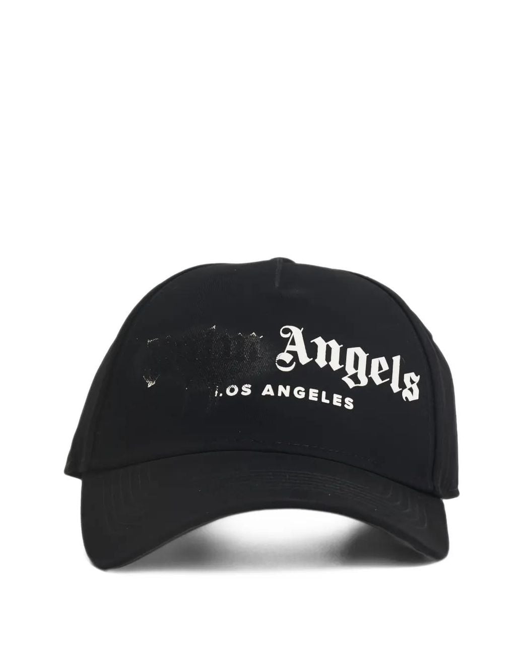 Palm Angels Black Logo-Print Baseball Cap for men
