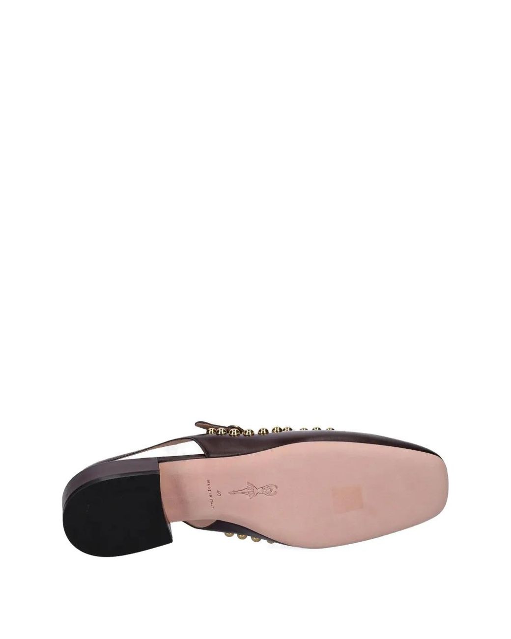 Bally Brown Rina Studded Slingback Pumps