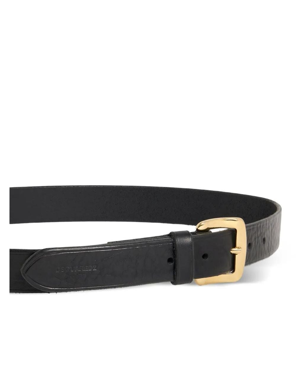 DSquared² White Logo Detail Belt