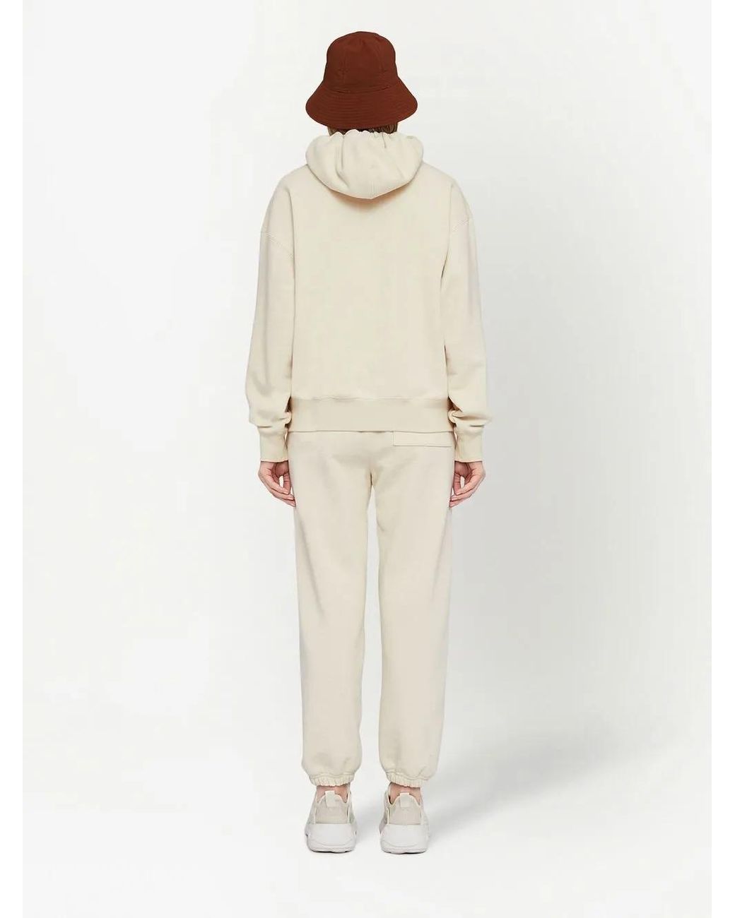 Jil Sander Natural Jersey Drawstring-Waist Sweatpants