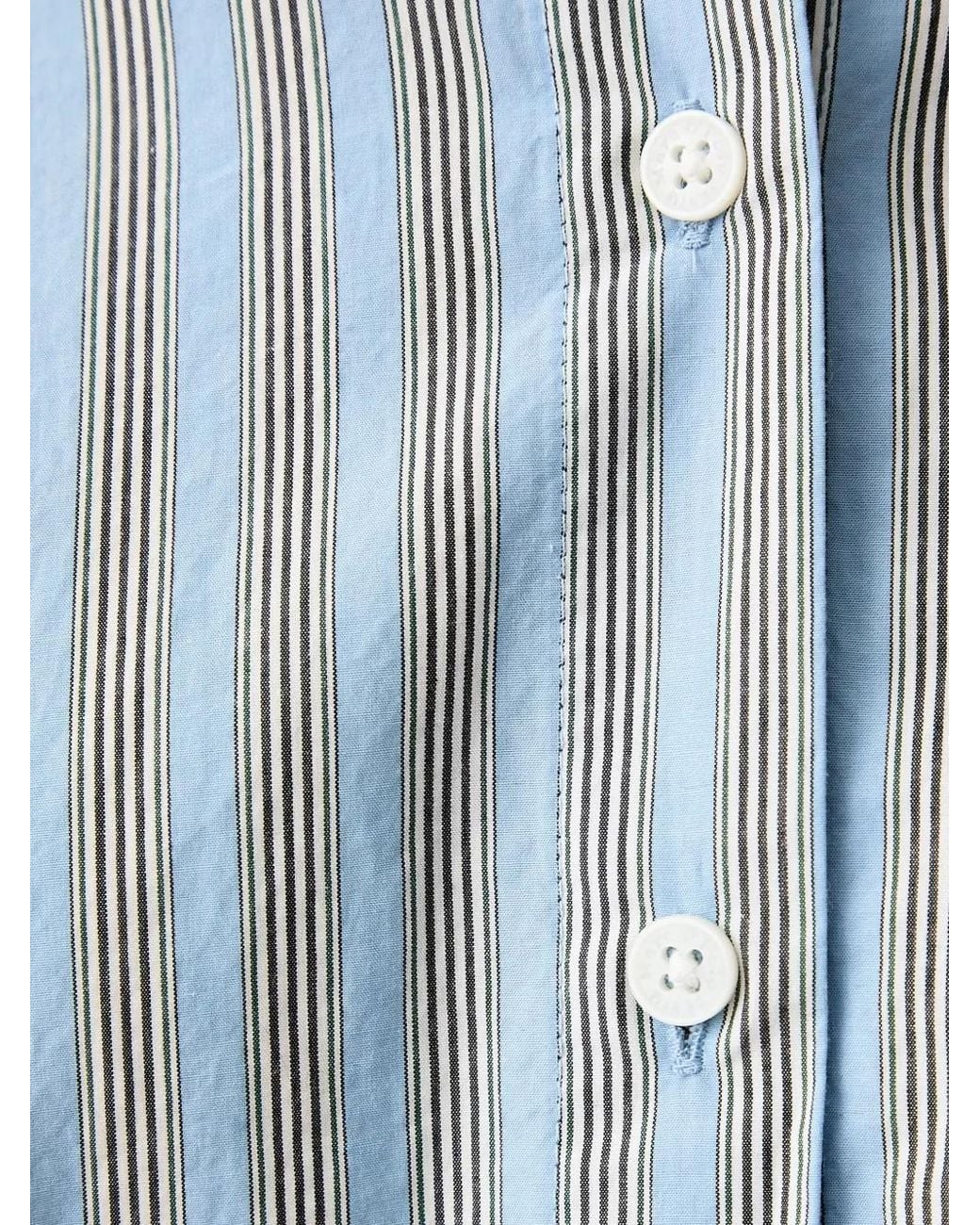Marc O' Polo Blue Striped Short-Sleeve Shirt