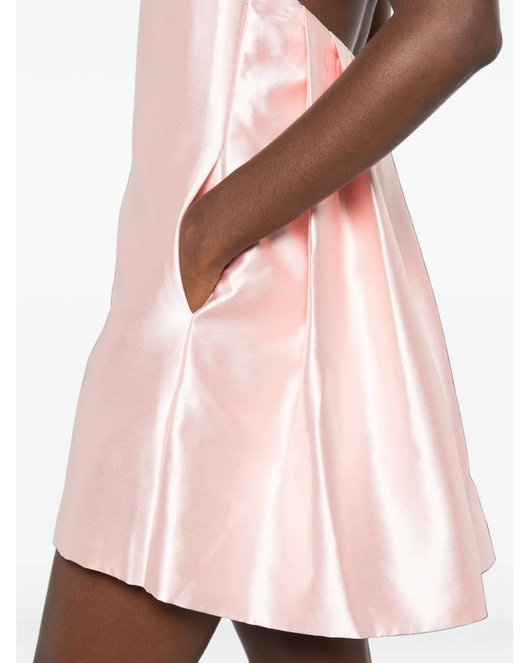 Self-Portrait Pink Halterneck Backless Mini Dress