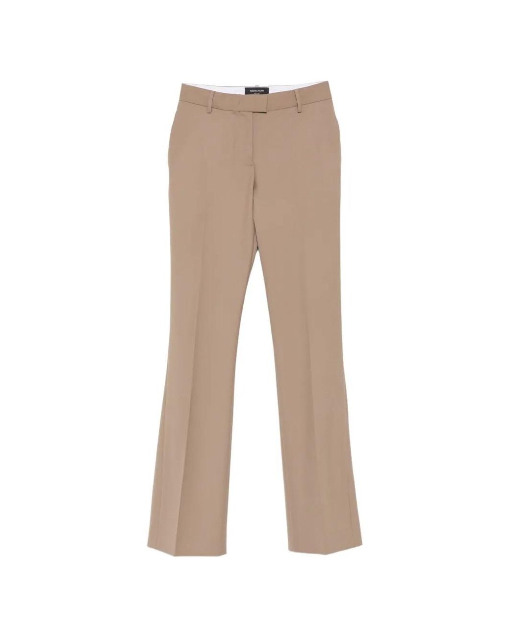 Fabiana Filippi Natural Pressed-Crease Tailored Trousers