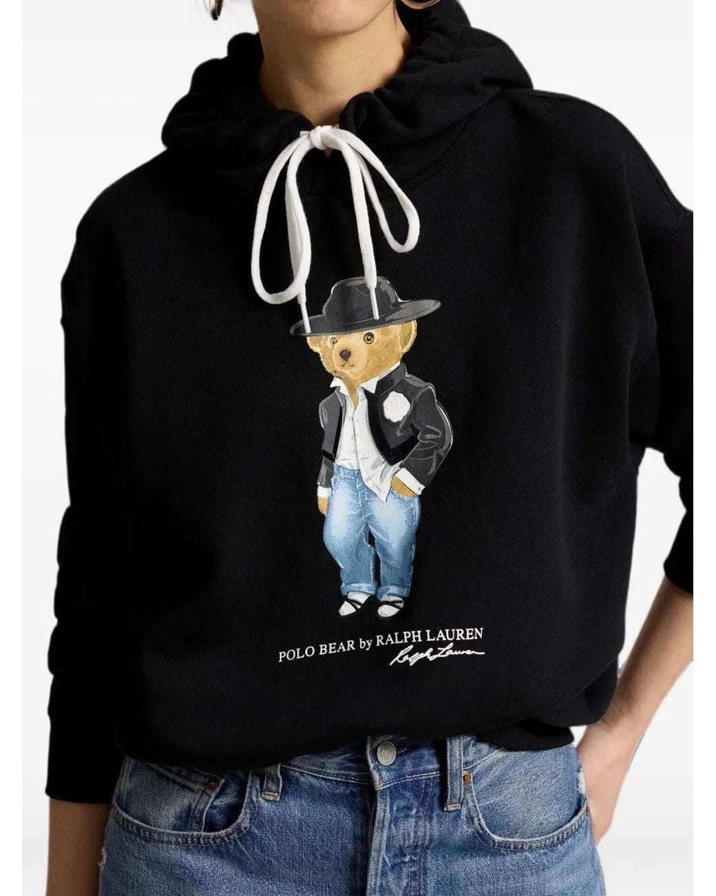 Polo Ralph Lauren Black Polo Bear Hoodie