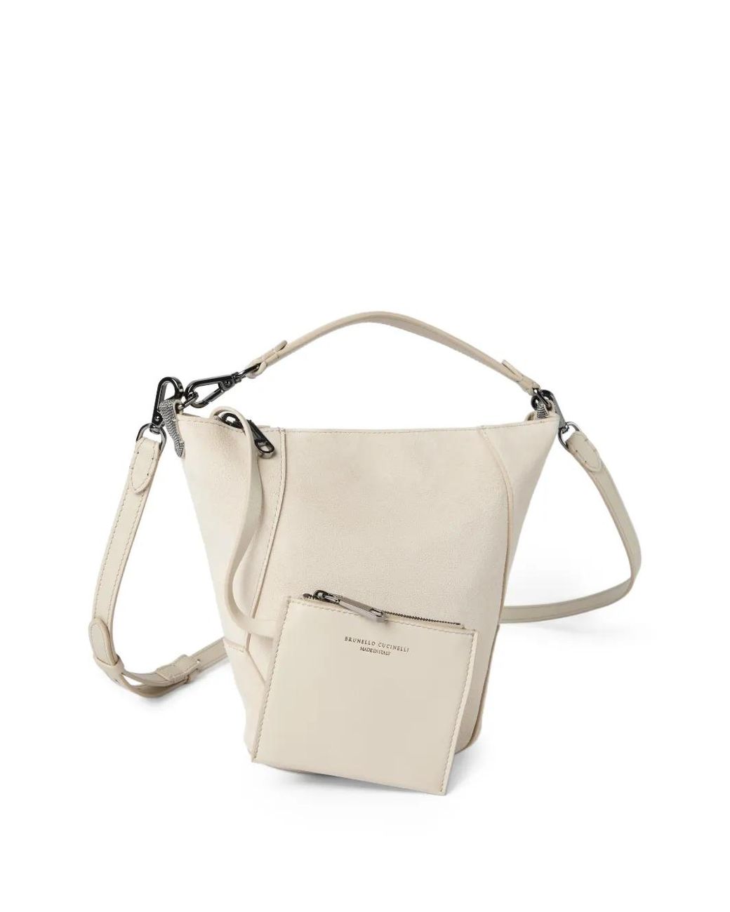 Brunello Cucinelli White Bc Duo Bucket Bag