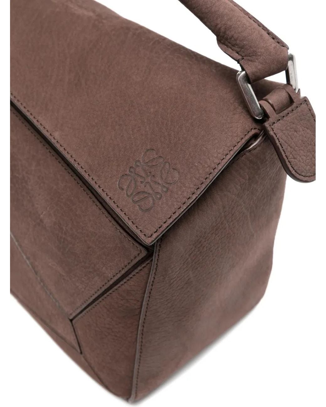 Borsa Tote Puzzle Grande di Loewe in Brown da Uomo