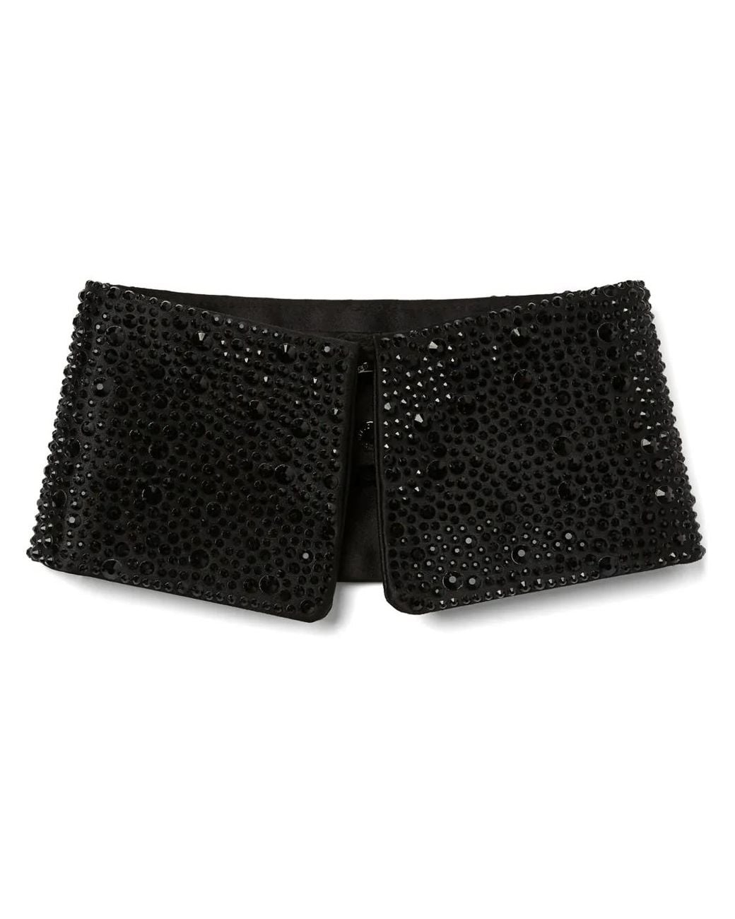 Karl Lagerfeld Black Rhinestone Collar