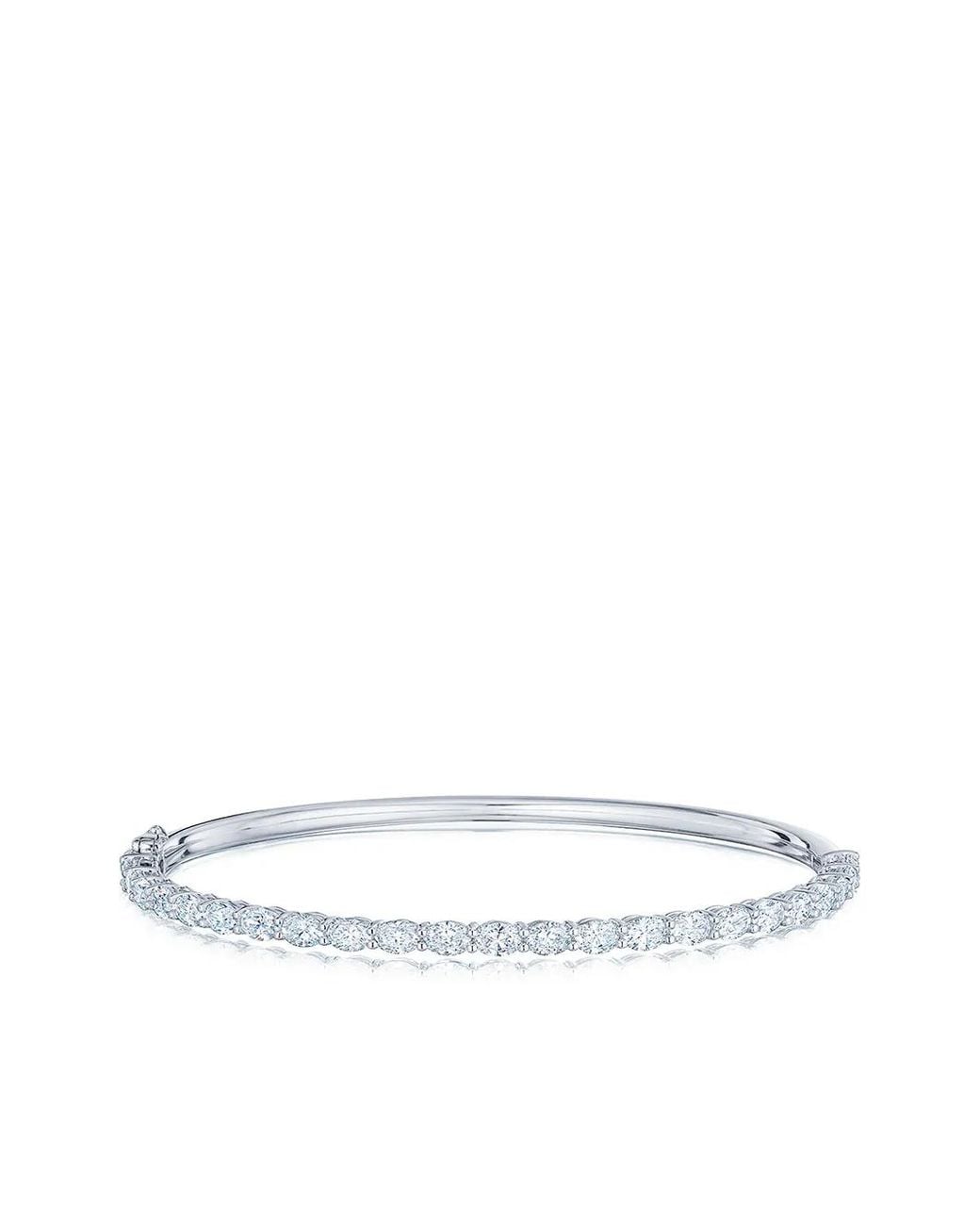 Kwiat White 18Kt Oval Diamond Bangle