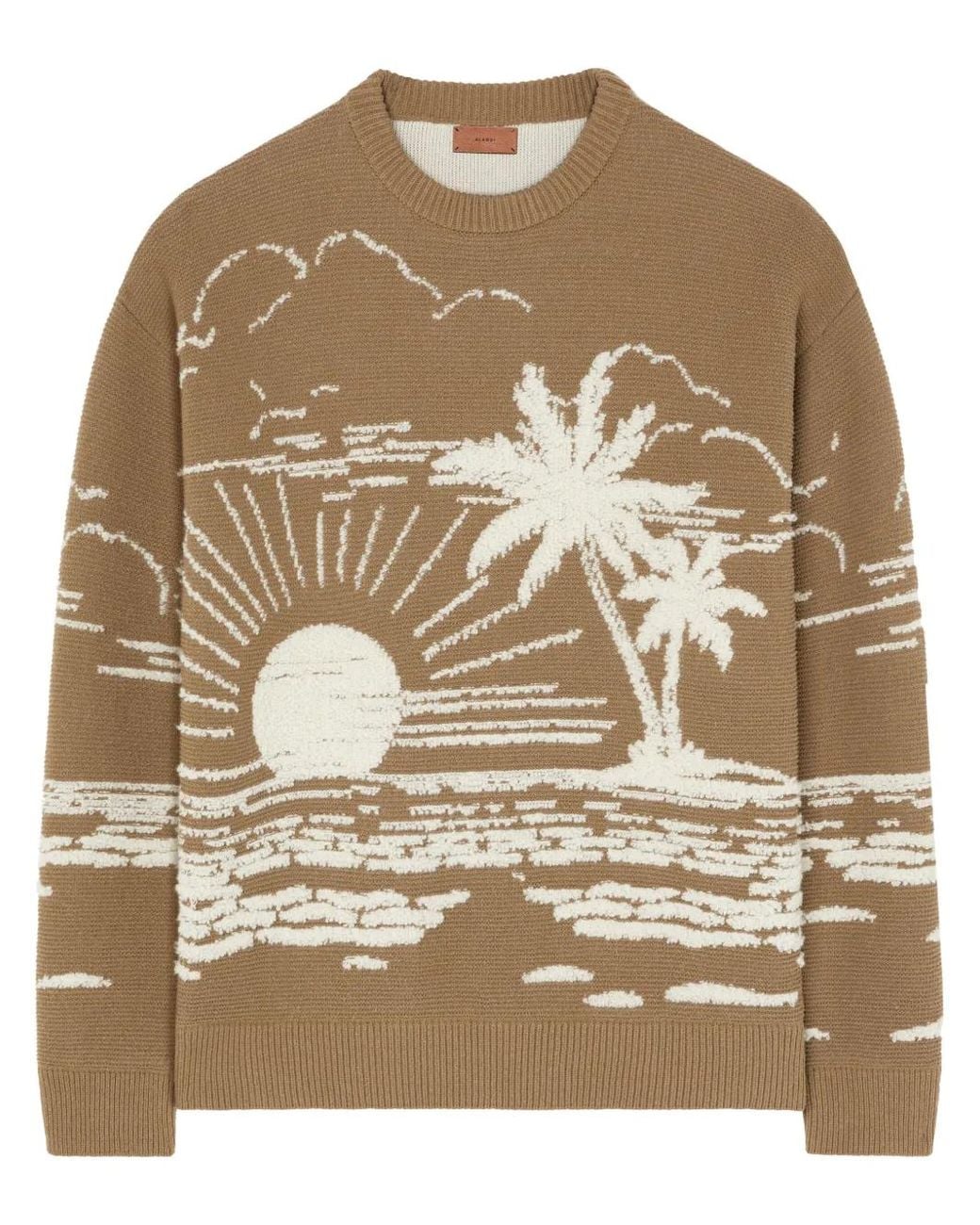 Alanui Brown Beyond The Horizons Sweater for men