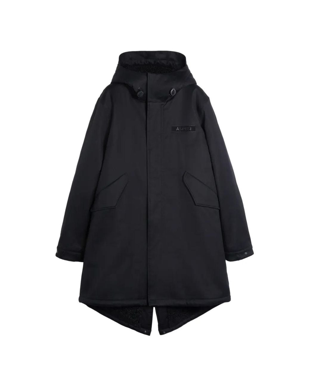 Aspesi Blue Parka À Capuche for men