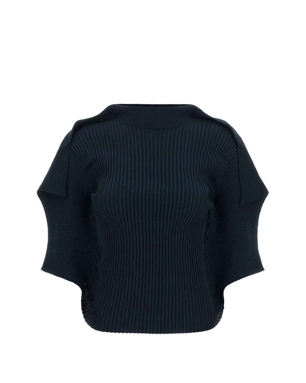 Issey Miyake Blue Prance Sculptural-Sleeve Top
