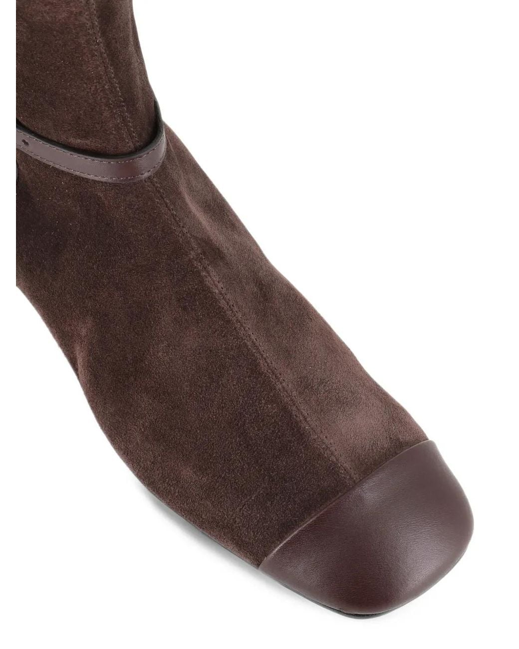 Roberto Del Carlo Brown Suede Panelled Ankle Boots