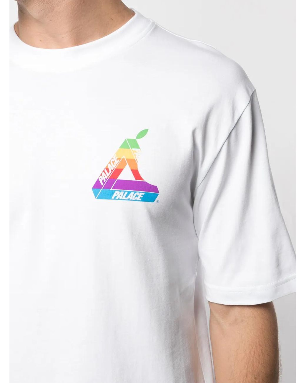 Palace White Jobsworth Logo-Print T-Shirt for men