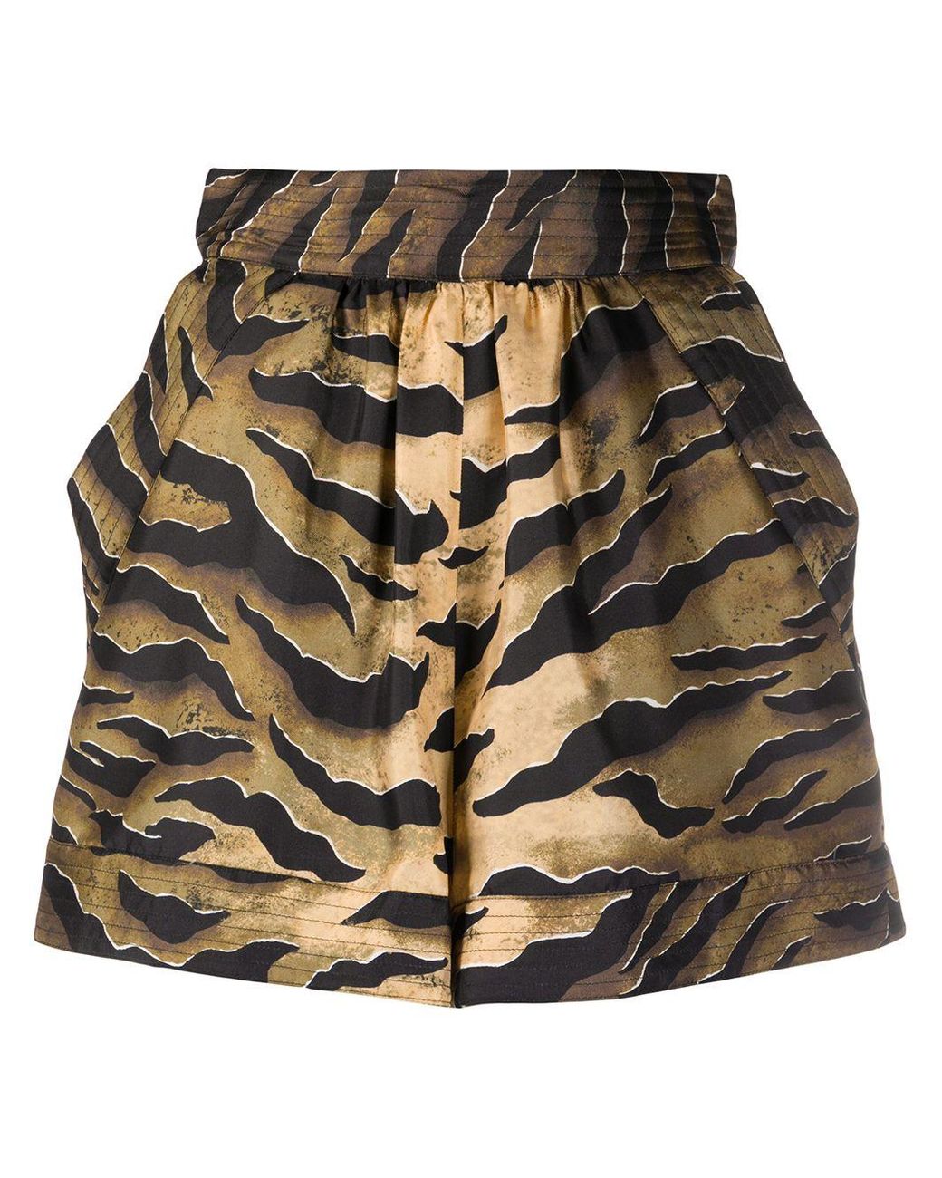 tiger stripe cargo shorts
