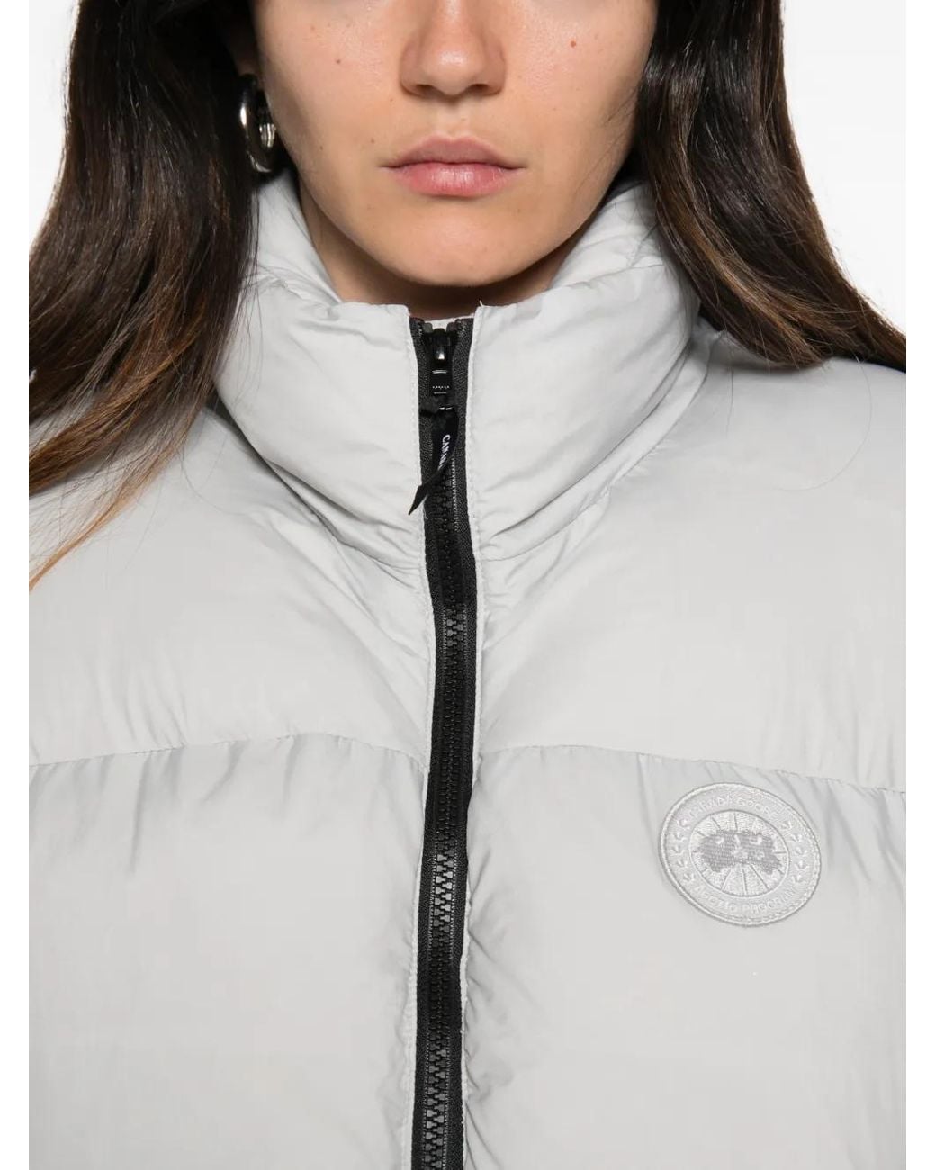 Canada Goose White Quilted Gilet