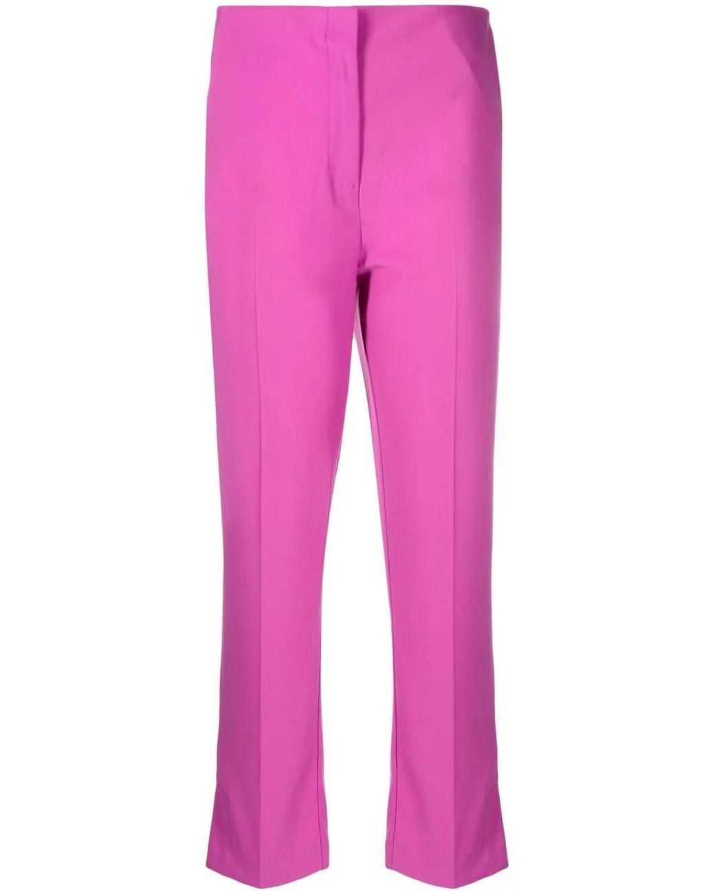 Patrizia Pepe Pink Cropped Tailored Trousers