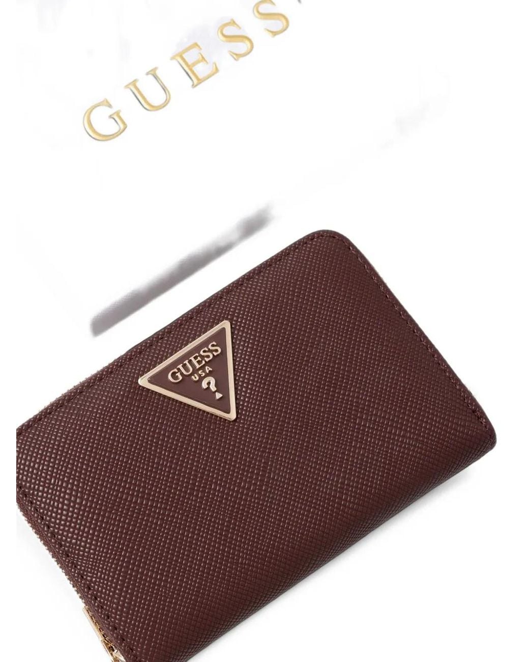 Guess Purple Laurel Saffiano Wallet