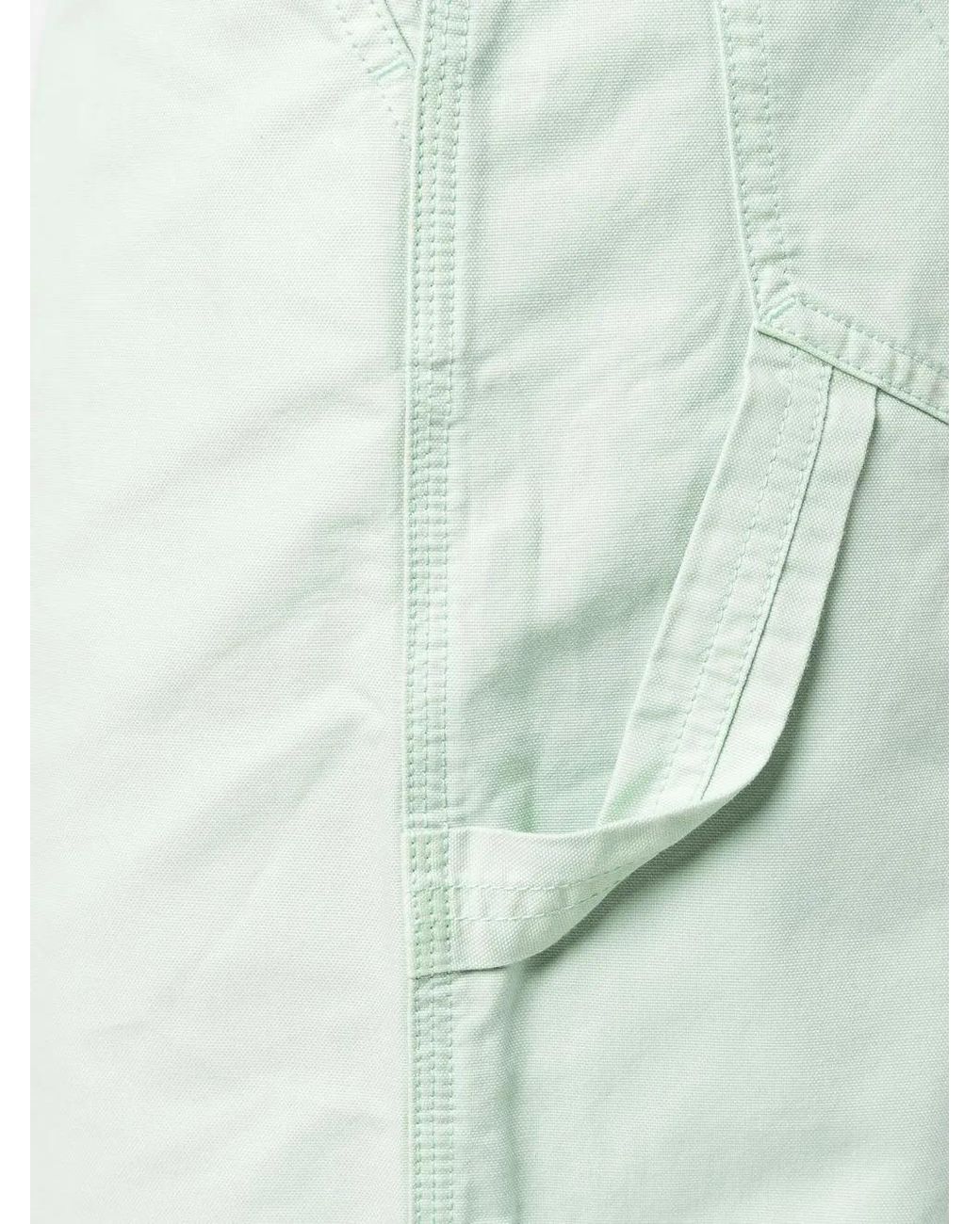 AMI Green Wide-Leg Loop-Strap Bermuda Shorts for men