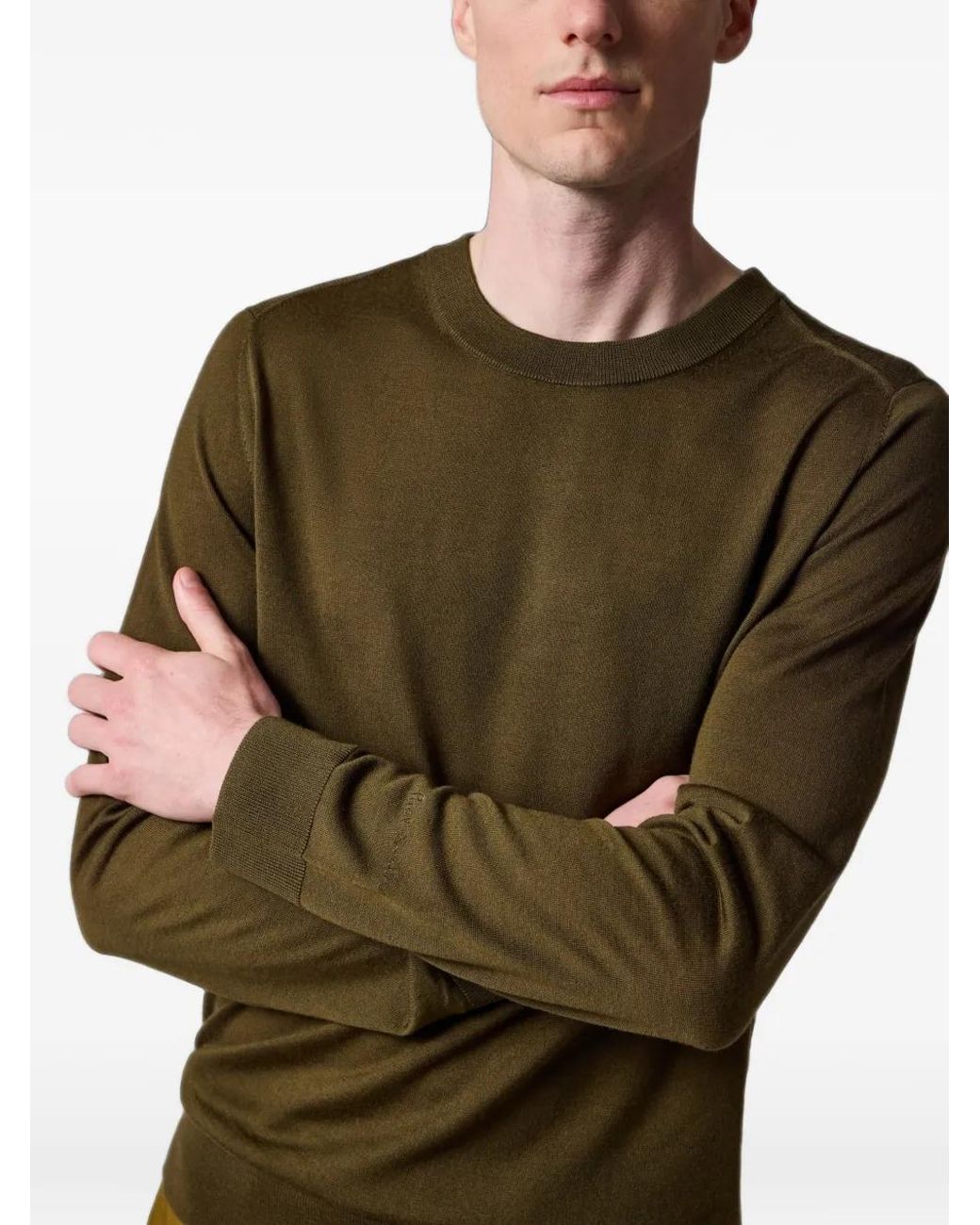 Paul Smith Green Merino Wool Sweater for men