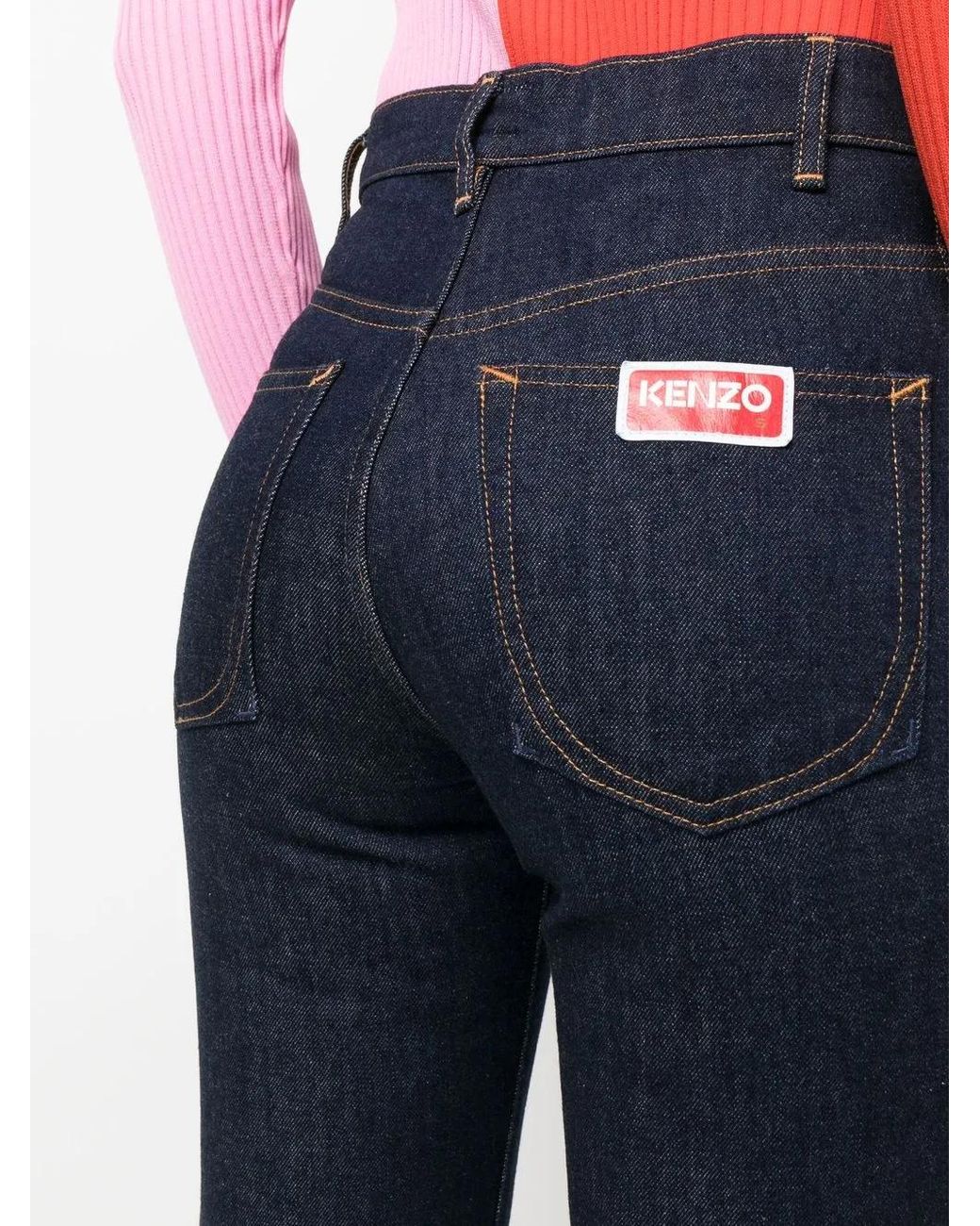 KENZO Blue Straight-Fit Jeans
