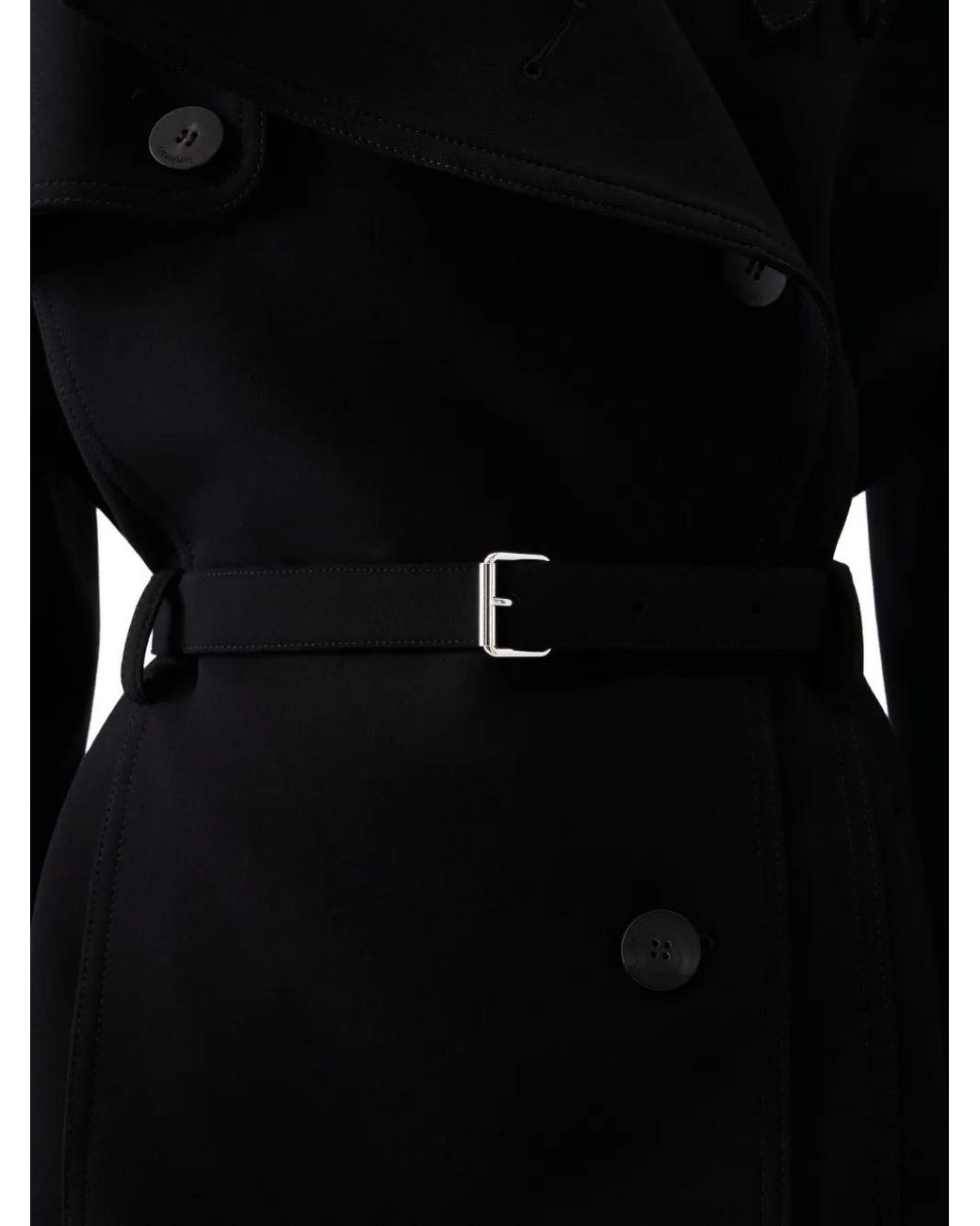 Jacquemus Black Belted Balloon-Sleeve Coat